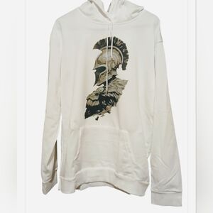 Gladiator Style 2X Hoodie White Polyester